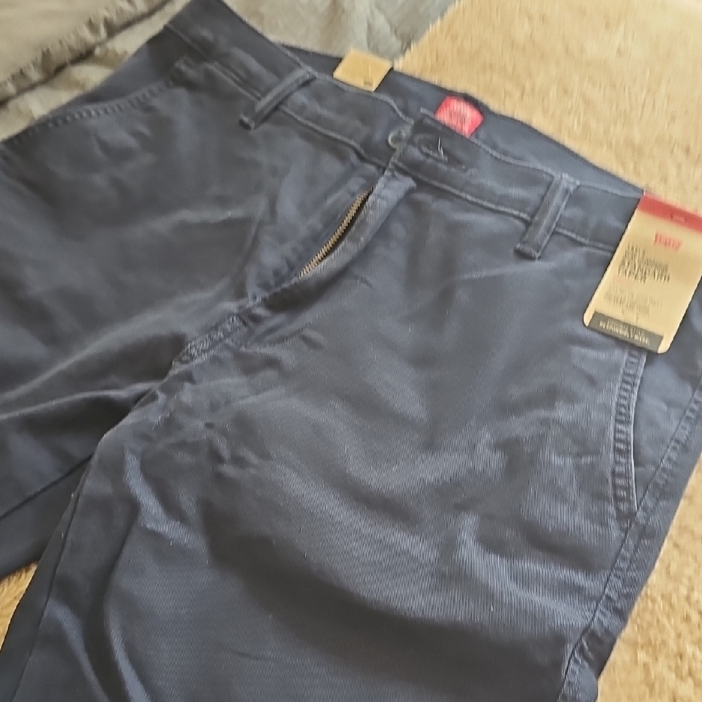 Men's Navy Blue Chino Pants - Picture 6 of 6
